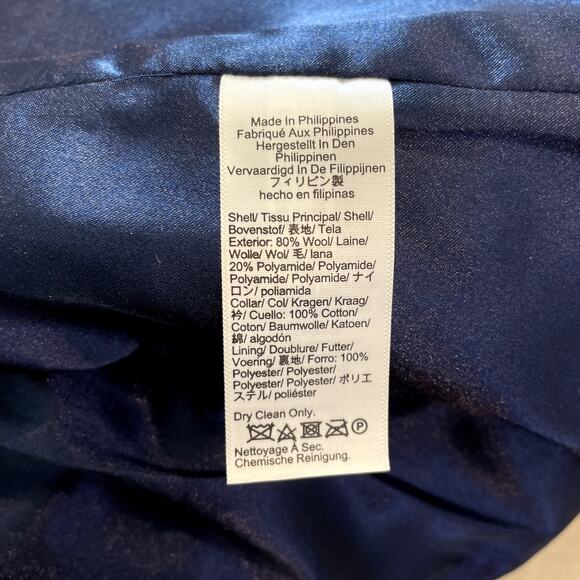 J.Crew Stowe Parka Italian Stadium Cloth Midi City Classic Office CD571 Black 0 - Picture 16 of 16
